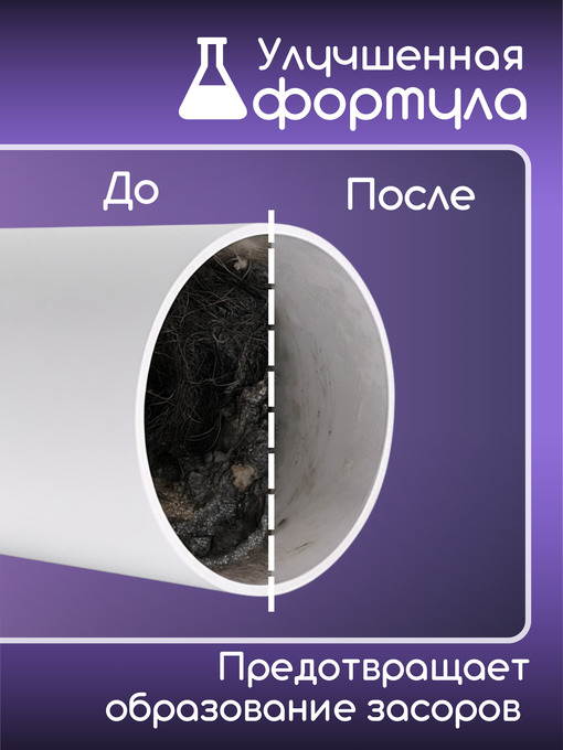 Средство для профилактики засоров HomeExpert Мойдодырит - 3шт